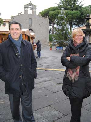 Il sindaco Marini e Irene Temperini della proloco