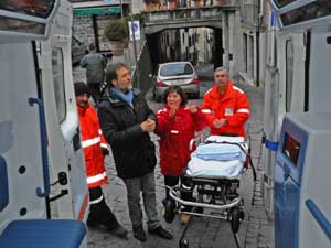 La presentazione della nuova ambulanza