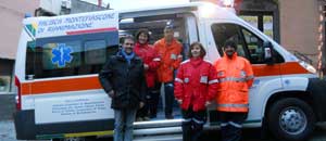 La presentazione della nuova ambulanza