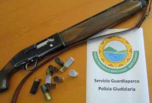 L'arma sequestrata