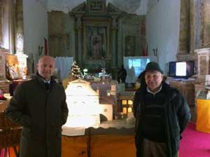 Il vicesindaco Buzzi e l'artista Bernabucci