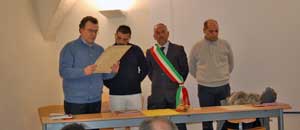 Un momento della cerimonia