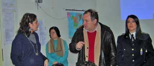 L'assessore Fattorini e il sottufficiale Giovanna Dominioni