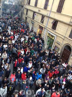La protesta degli studenti