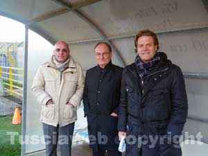 Gli osservatori della Juventus al Rocchi - A destra Claudio Sclosa