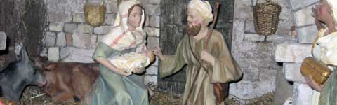 Un'immagine del presepe