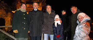 L'inaugurazione del presepio