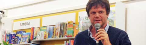 Filippo Rossi alla presentazione del libro di Cazzullo