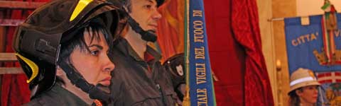 I vigili del fuoco celebrano Santa Barbara
