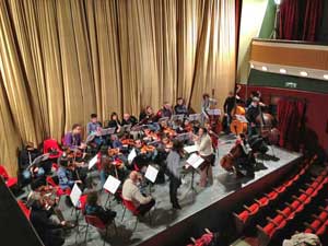 Le prove del concerto di Capodanno al Genio