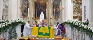 Le celebrazioni per la festa del ringraziamento