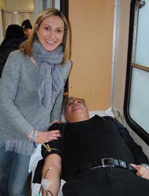 Maurizio Federici dona il sangue