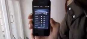 La temperatura segnata dal cellulare