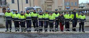 I volontari Aeopc di Tarquinia