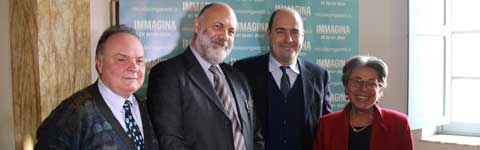 I candidati con Nicola Zingaretti