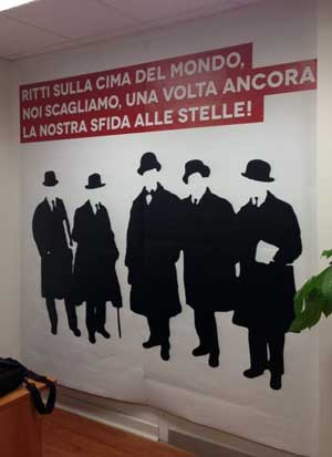 La sede di Fratelli d'Italia in via Romiti a Viterbo