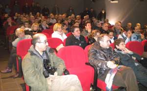 La platea al cinema Olympia di Acquapendente