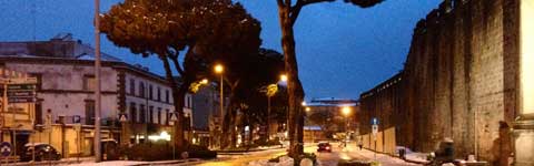 Piazzale Gramsci stamani