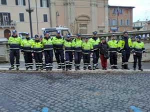 I volontari Aeopc di Tarquinia