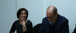 Daniela Boltrini con Nicola Zingaretti