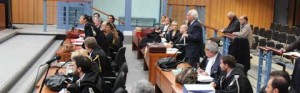 Aula traboccante per il processo Cev