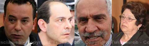 Da sinistra: l'avvocato Mario Rosati, Paolo Esposito e i genitori Enrico Esposito e Maria Lorenzini