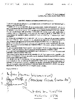 Il documento firmato da Vita