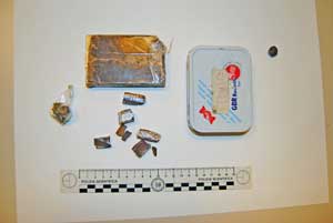 La droga sequestrata dagli agenti della mobile