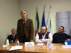 L'assessore Paolo Equitani all'incontro sull'arsenico