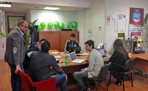 La sede di Fratelli d'Italia in via Romiti a Viterbo