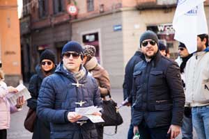 Luigi Maria Buzzi e Mauro Rotelli a piazza delle Erbe
