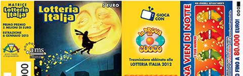 Un biglietto della lotteria itallia