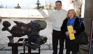 L'opera di Sergio Sorgini nel giardino di palazzo dei Priori