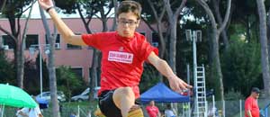 Perelli nel salto in lungo