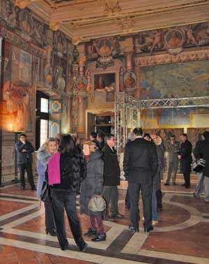 Il pubblico alla mostra