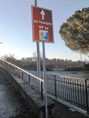 Via Francigena 100esimo chilometro
