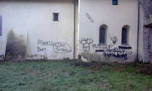 Il convento di Oriolo Romano nel degrado