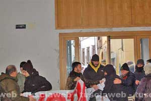 L'incursione all'incontro con Sandro Ruotolo