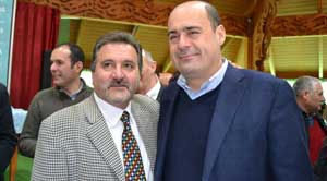 Enrico Panunzi con Nicola Zingaretti