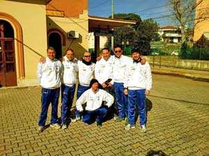 Il team che ha partecipato alla tre comuni