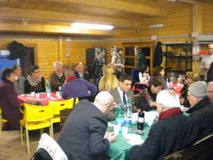 Mazzoli alla cena alla Fattoria Alice