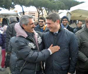 Mazzoli con un elettore