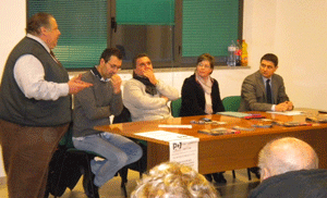 Mazzoli a Celleno con Terrosi e Panunzi