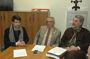 Daniele Sabatini con Federici e Olmi