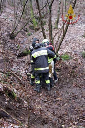 Alcune immagini del soccorso