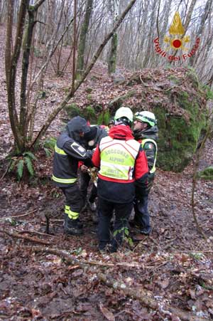 Alcune immagini del soccorso