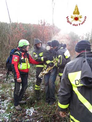 Alcune immagini del soccorso