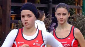 Le due marciatrici Gina Pascal e Maria Vagnoni