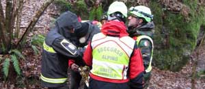 I vigili del fuoco al lavoro