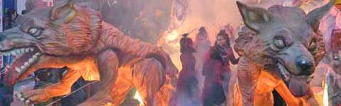 Il corso dei carri di carnevale di Ronciglione
